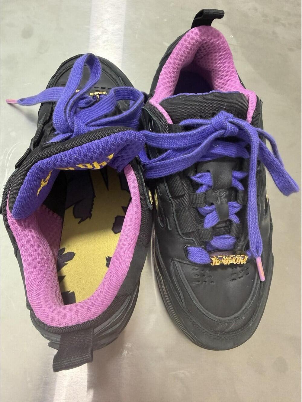 adidas x Yu-Gi-Oh! Men’s Low Top Lace-Up Sneakers Black Purple - Picture 7 of 13
